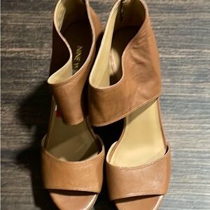 Nine West brown Wedges, size 8.5